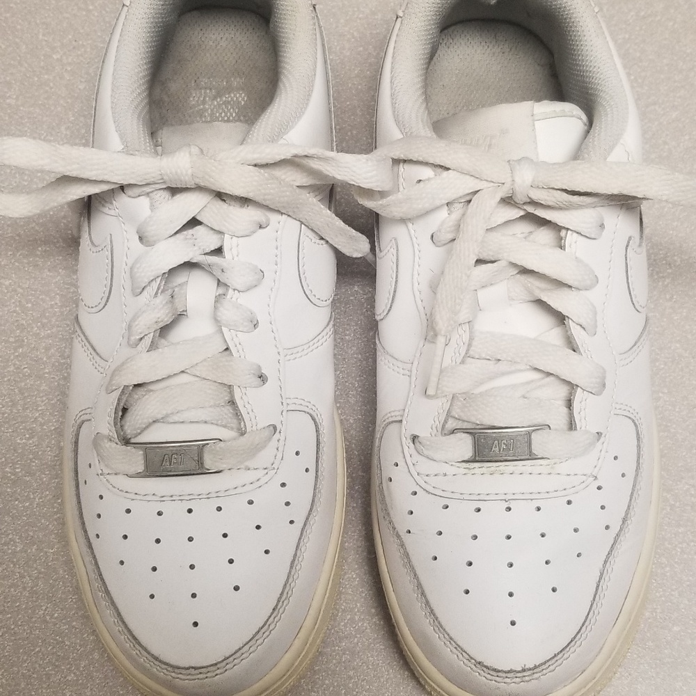 Nike white Air Force 1 sneakers